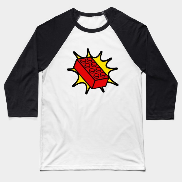 Brick Torso Baseball T-Shirt by The Brick Dept